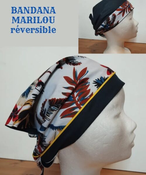 Bandana Marilou Tropical (réversible)