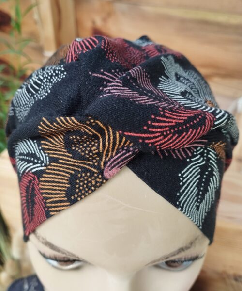 Alternative view of Bandeau Vanessa fleuri noir