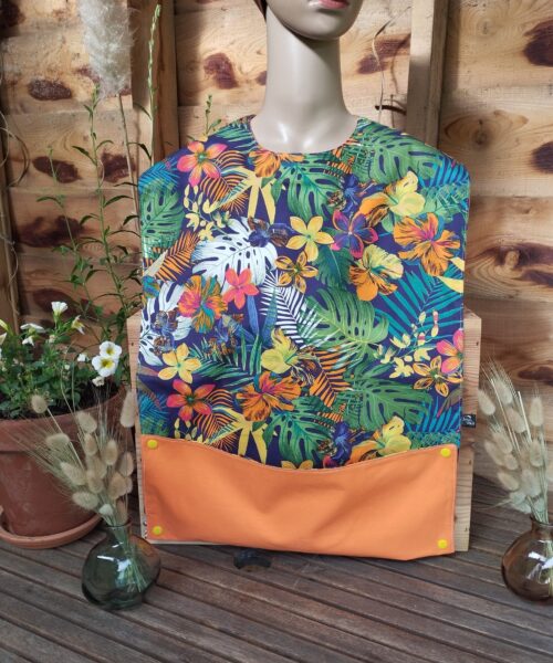 Serviette de table Daniel, Tropical -orange