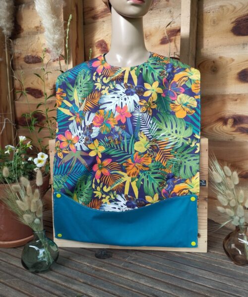 Serviette de table Daniel, Tropical - bleu